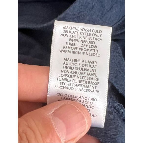 Splendid navy blue off-shoulder t-shirt size M - Picture 3 of 5